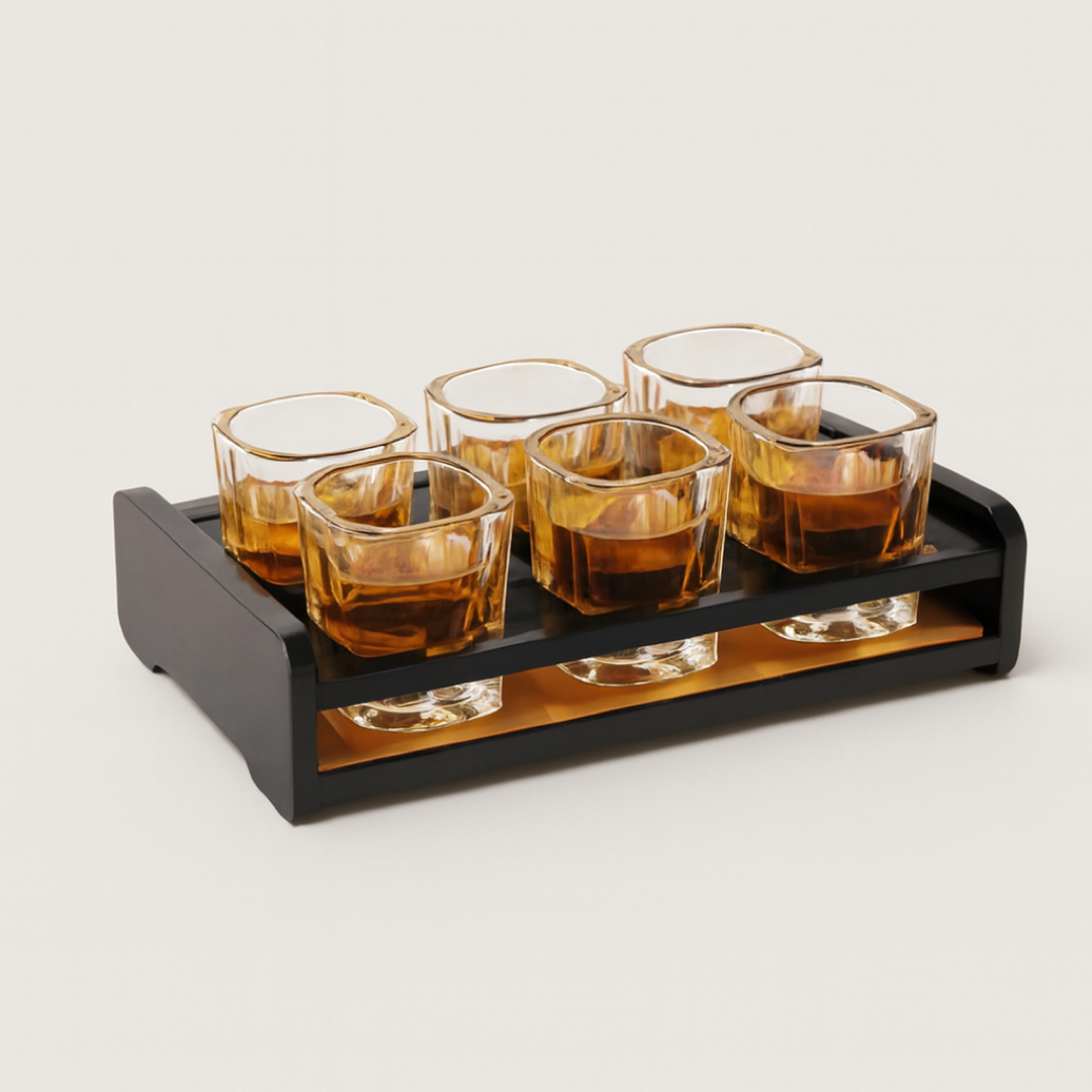Square Shot Glass Set for Spill-Free Serving