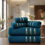 8-Piece Cotton Towel Set for Faster Drying