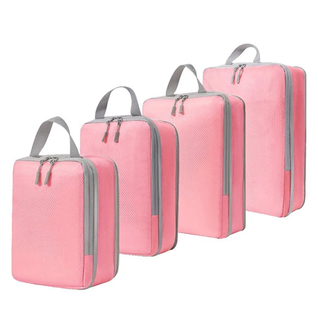 Space-Saving Travel Organizers – 4-Piece Set
