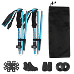 Folding Trekking Pole Pair for Stable Strides