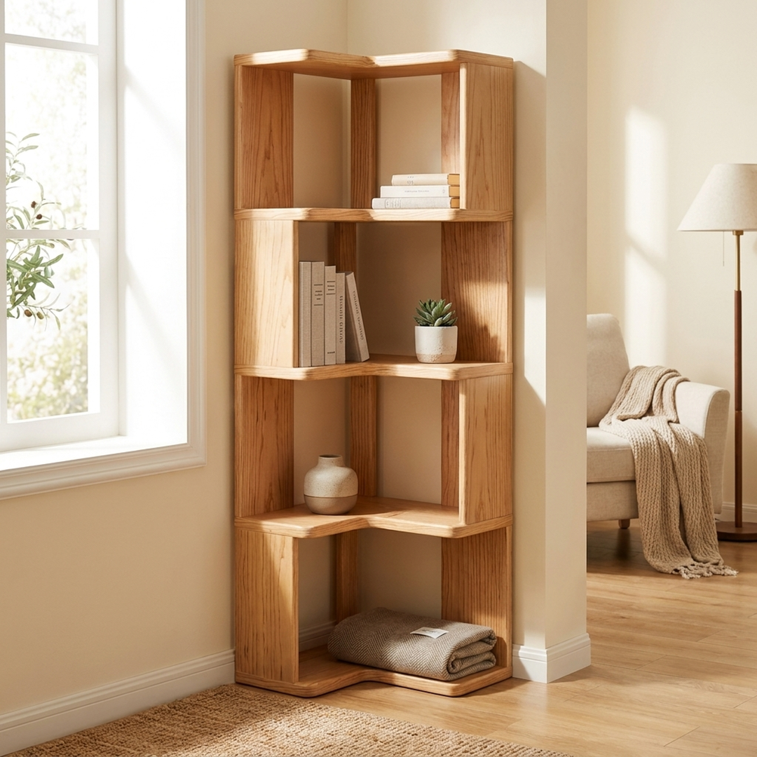 Pine Corner Cupboard – Organize Unused Space