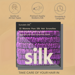 Mulberry Silk Scrunchie Set for Creaseless Hold