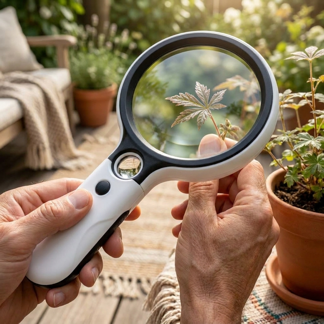 Dual-Lens LED Magnifier for Clear Close-Ups