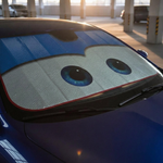 Cartoon Eye Windshield Shade for a Cooler Cabin