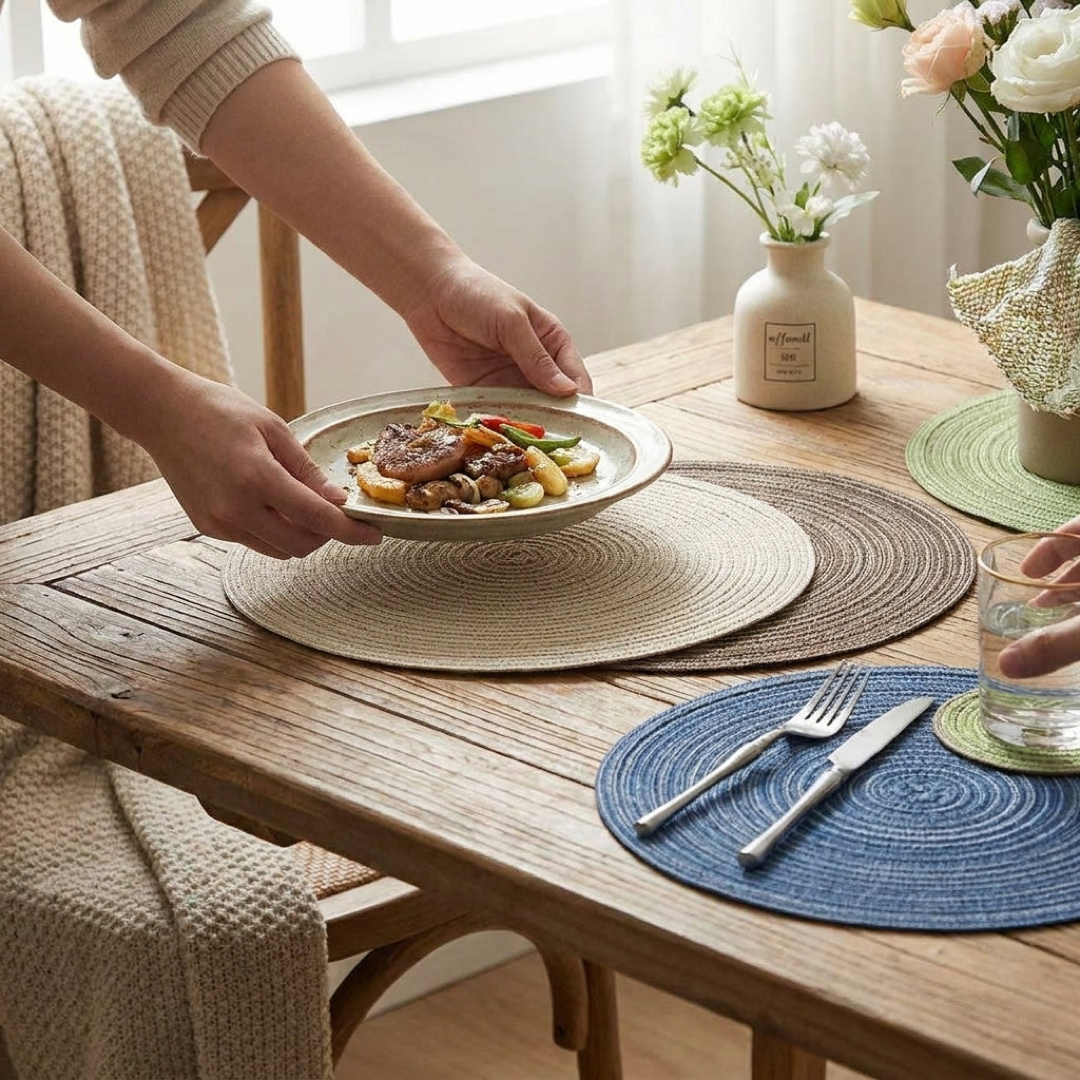 Ramie Blend Table Mat for Everyday Protection