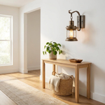 Vintage Cage Wall Light for a Warm Glow