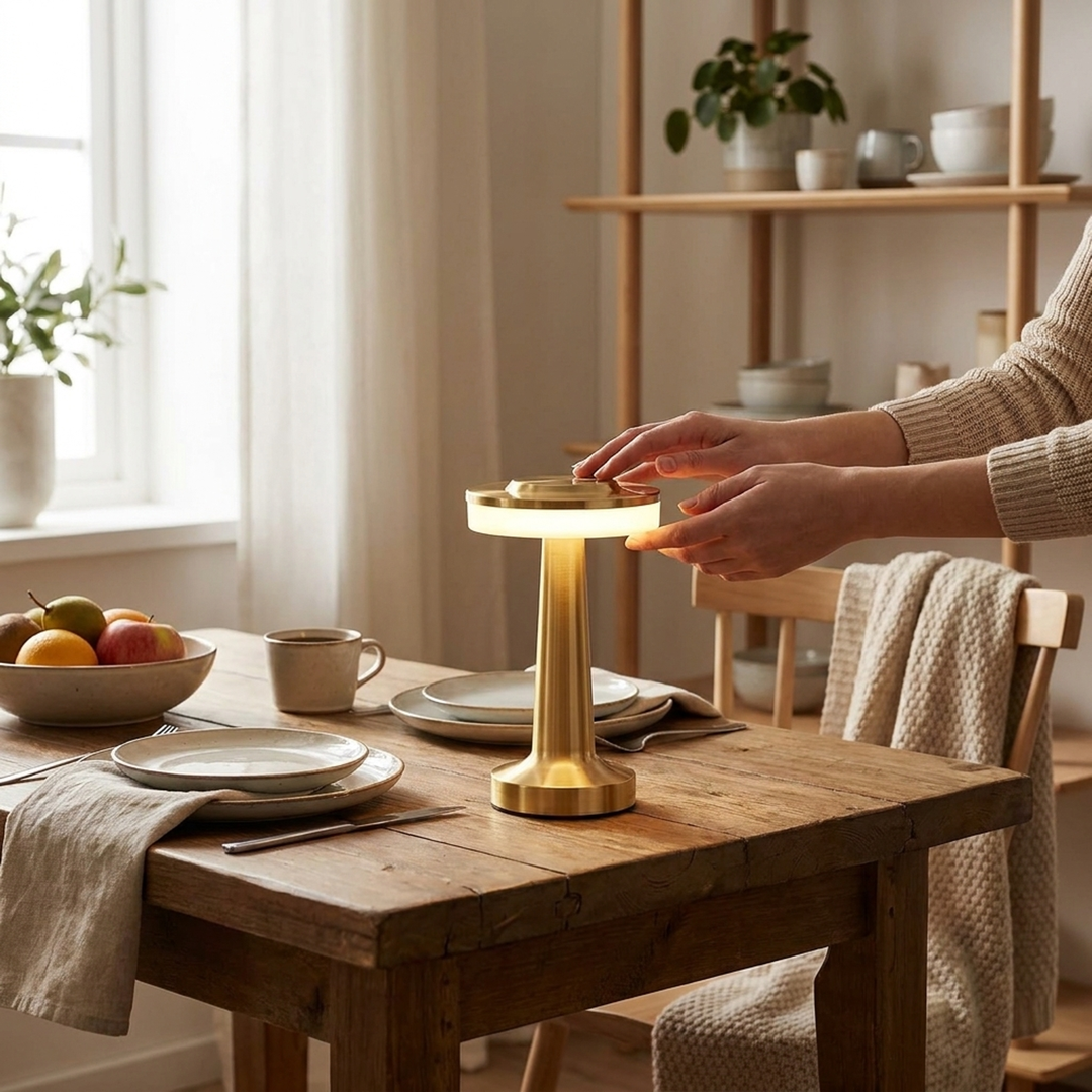 Cordless Mushroom Lamp for Effortless Ambience