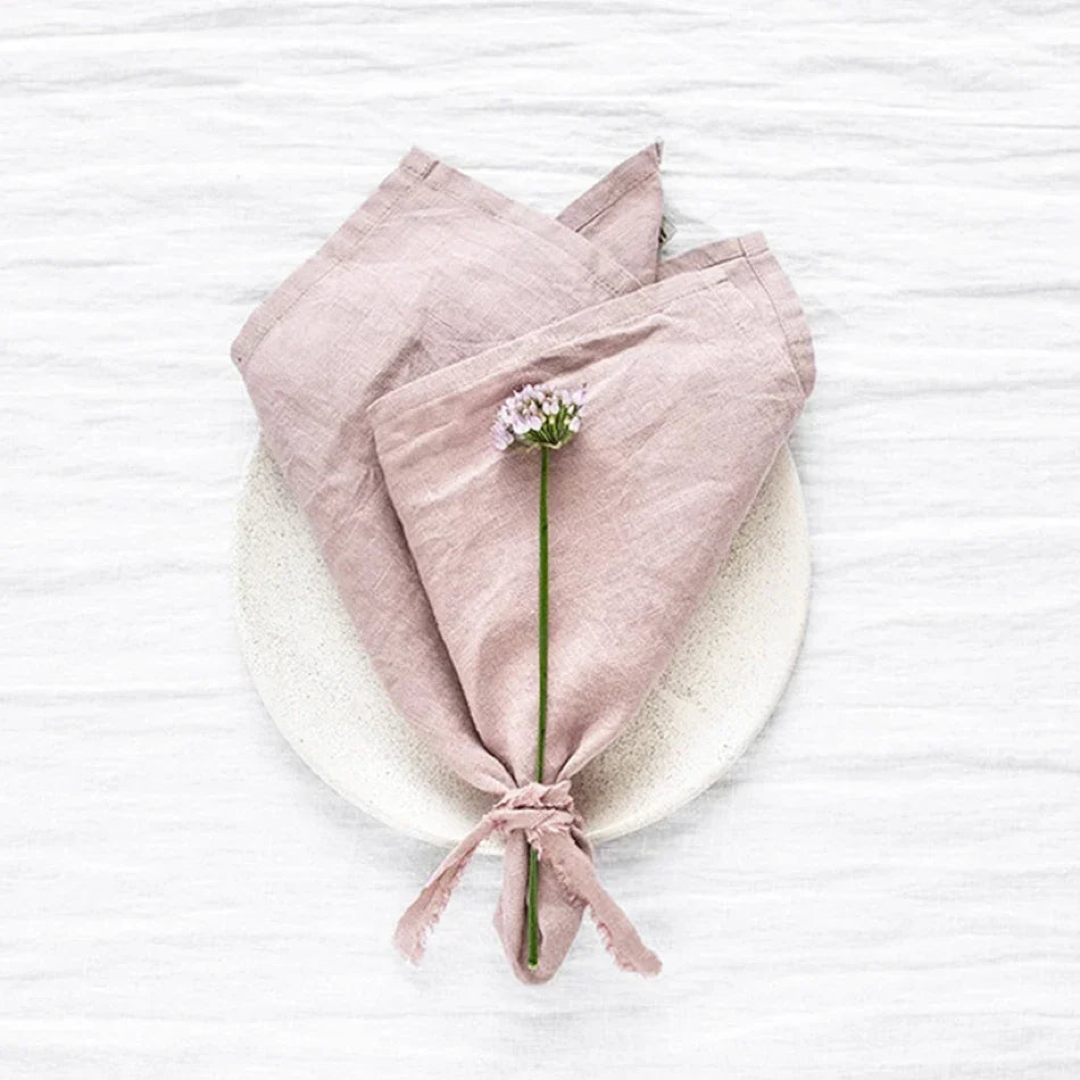 Flax Linen Napkin Set for Everyday Dining