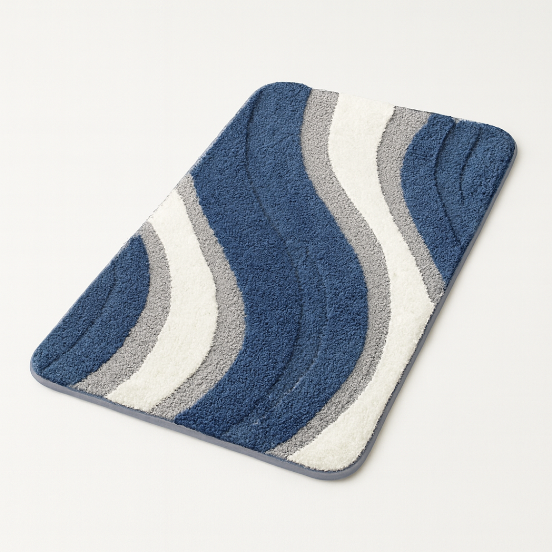 Plush Weave Bath Rug for Dry, Secure Steps