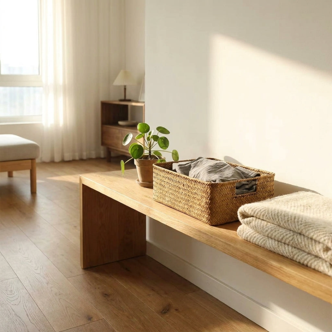 Woven Seagrass Basket for Effortless Organization