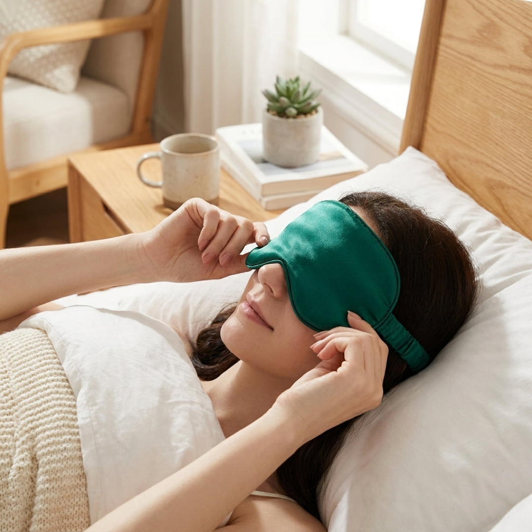 Silk Sleep Mask for Total Light Blockage