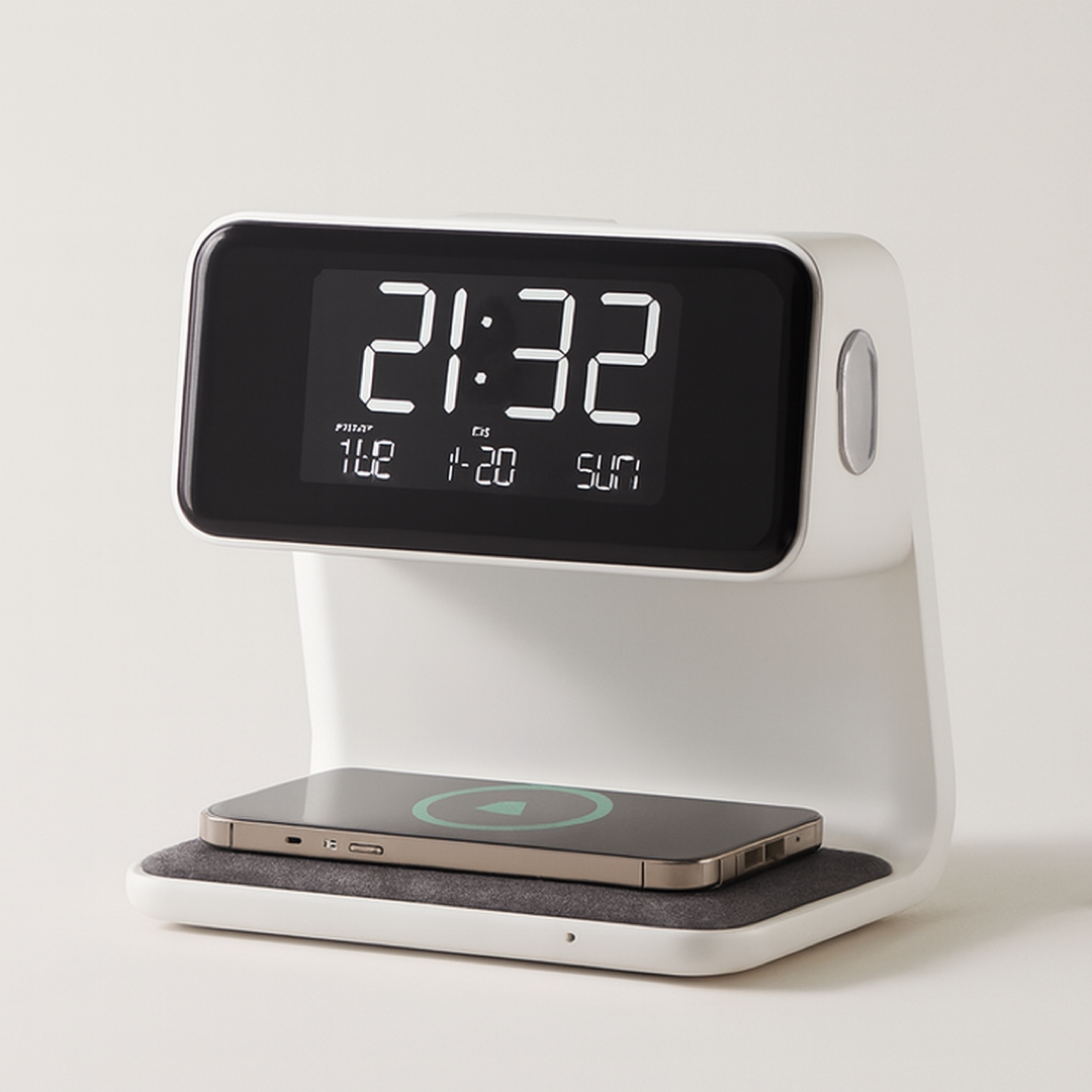 Dimmable LCD Alarm Clock – Easy Night Viewing