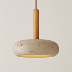 Wood And Stone Ceiling Light for Calming Ambience