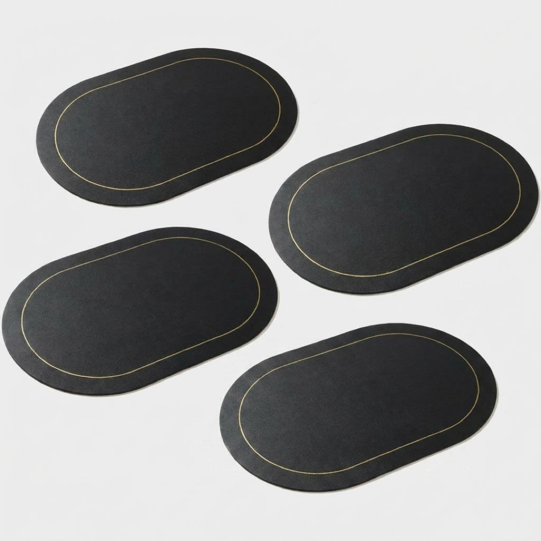 Faux Leather Placemats for Easy Table Protection