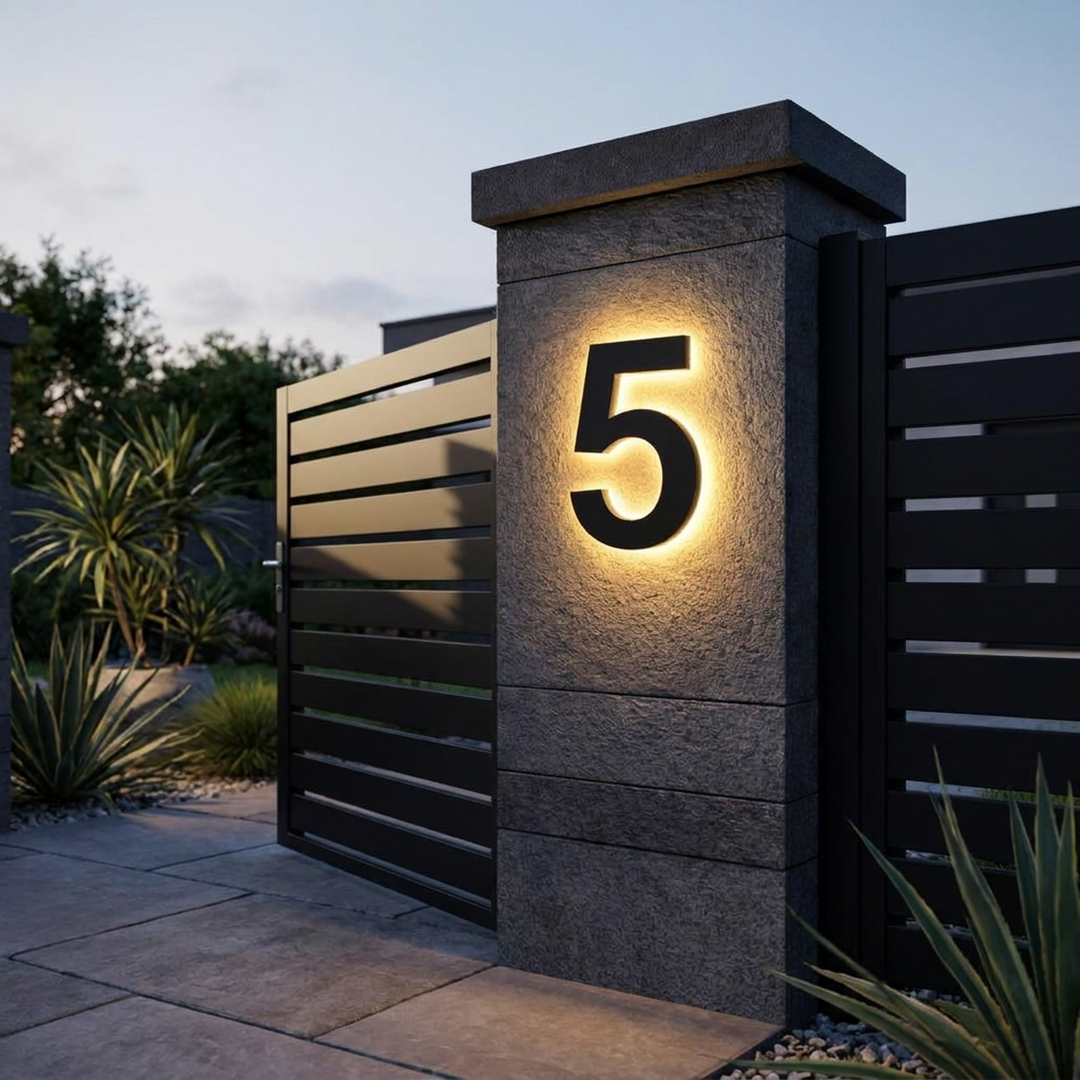 Personalized LED Address Numbers for Easy Visibility