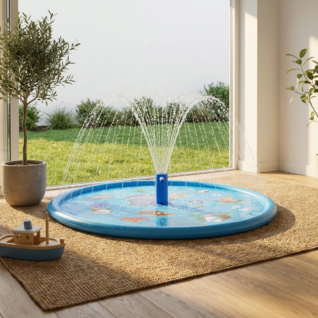 Backyard Sprinkler Play Mat for Cool Summer Fun