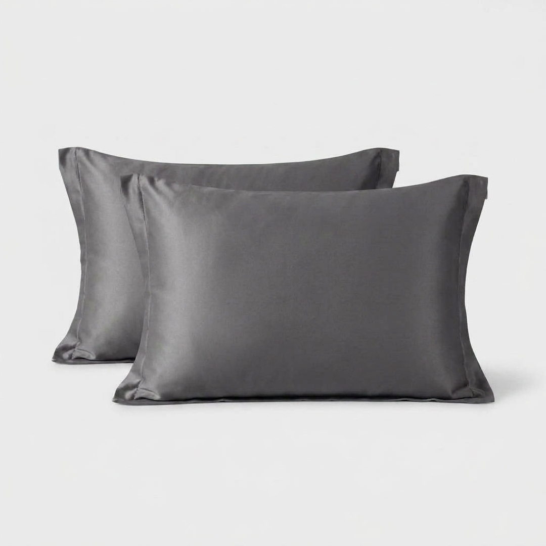 Silk-Satin Pillowcase Pair for Smoother Mornings