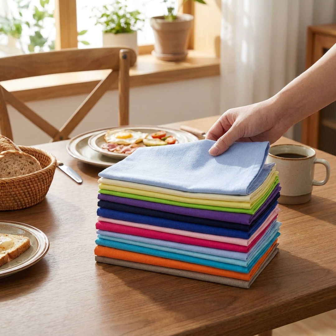 12-Piece Cloth Napkin Set for Effortless Dining
