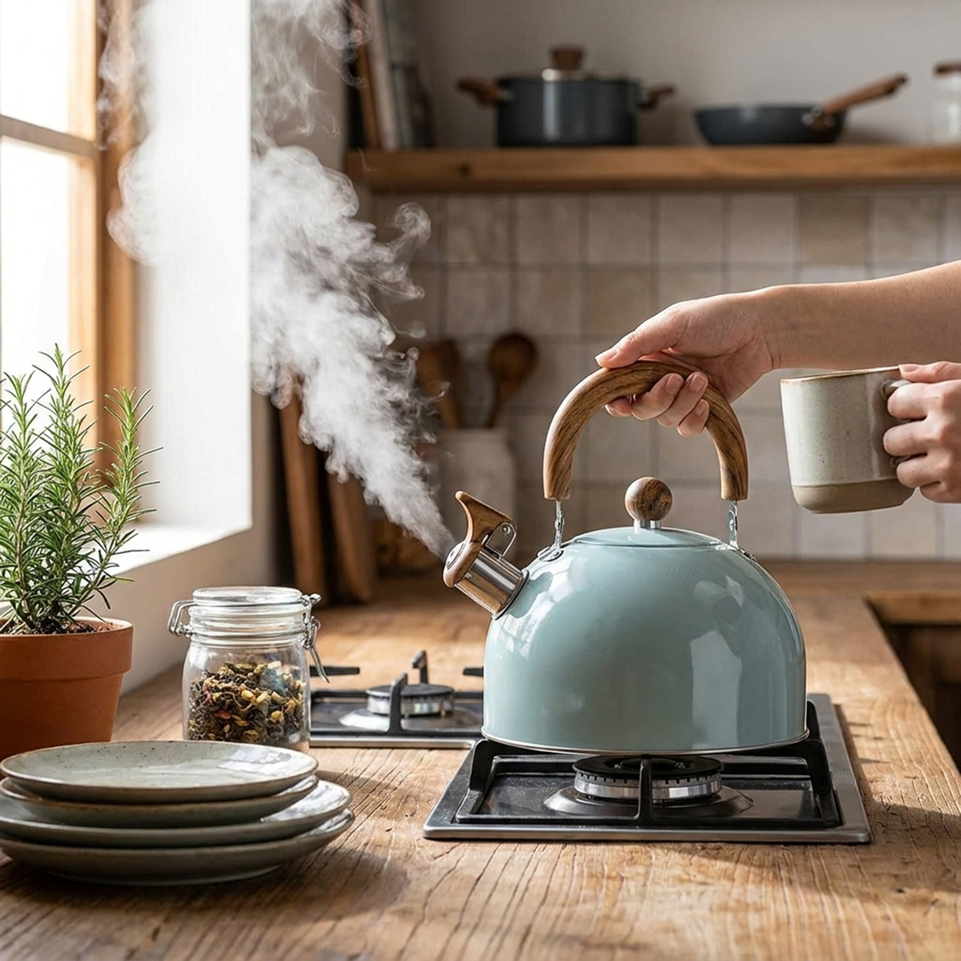 3L Whistling Kettle for Effortless Boiling