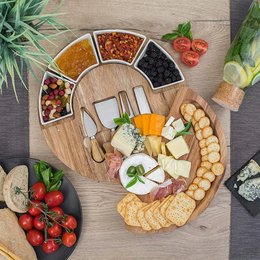 Acacia Charcuterie Board Set for Effortless Hosting