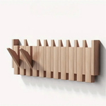 Piano-Inspired Coat Rack with Folding Hooks