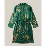 Floral Satin Robe for Effortless At-Home Comfort