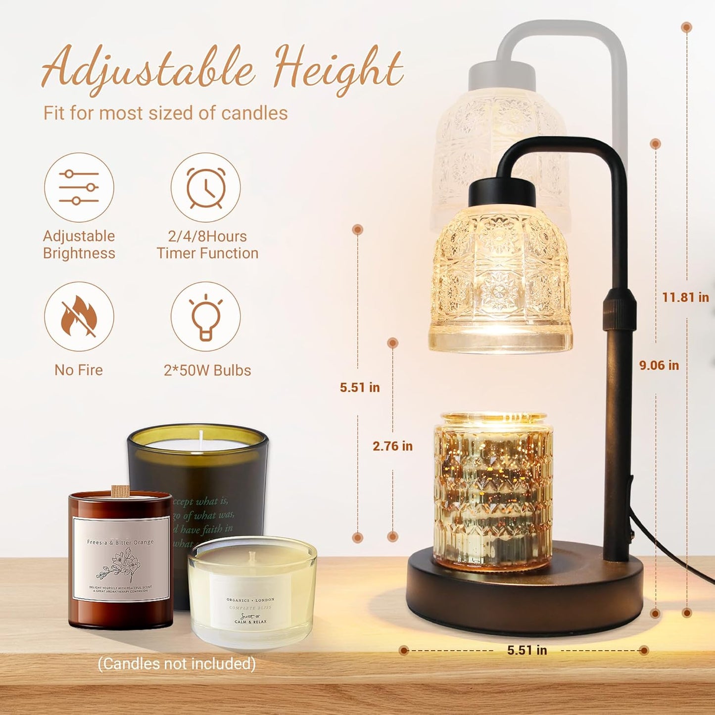 Candle Warmer Lamp With Safe Timer