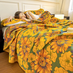 Bohemian Cotton Muslin Quilt for Year-Round Comfort