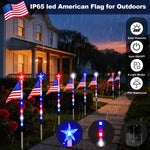 Solar Flag Lights for Bright Patriotic Pathways