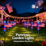 Solar Flag Lights for Bright Patriotic Pathways