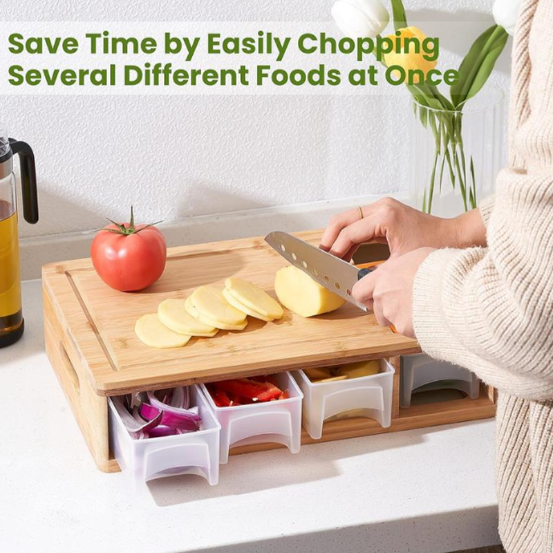 Bamboo Cutting Board For Cleaner Prep