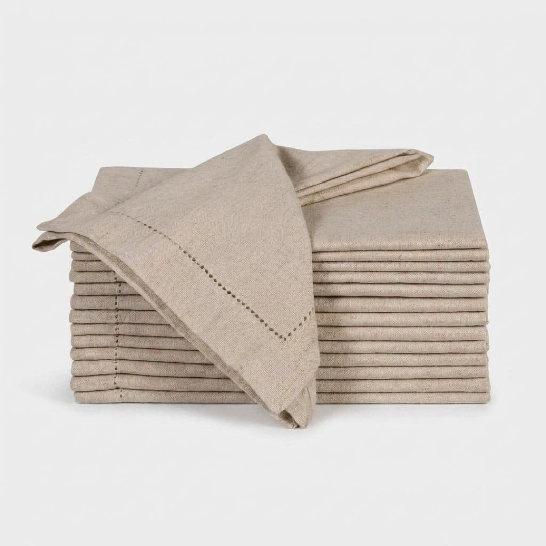 Cotton-Linen Napkin Set for Effortless Dining