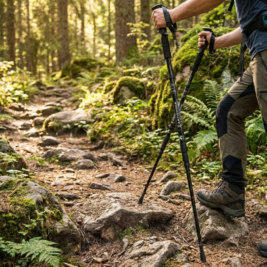 Adjustable Trekking Poles for Steady Footing
