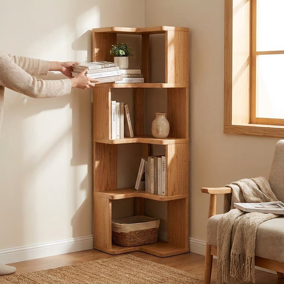Pine Corner Cupboard – Organize Unused Space