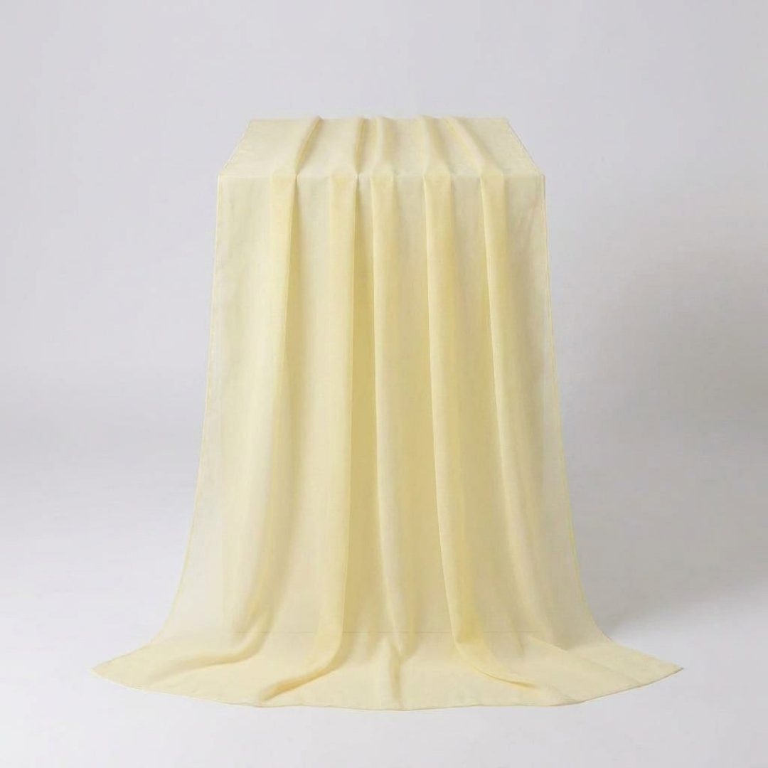 Sheer Chiffon Table Runner for Effortless Elegance