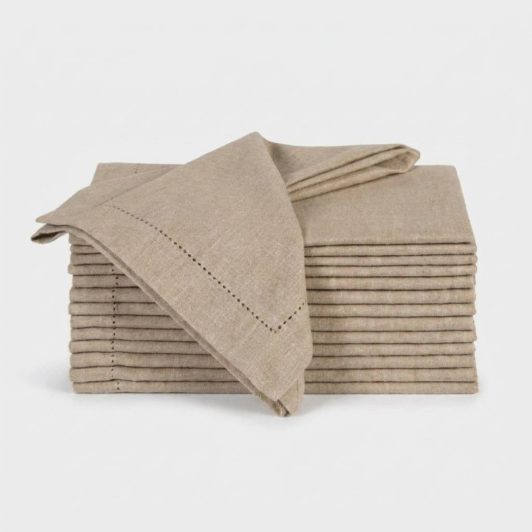 Cotton-Linen Napkin Set for Effortless Dining