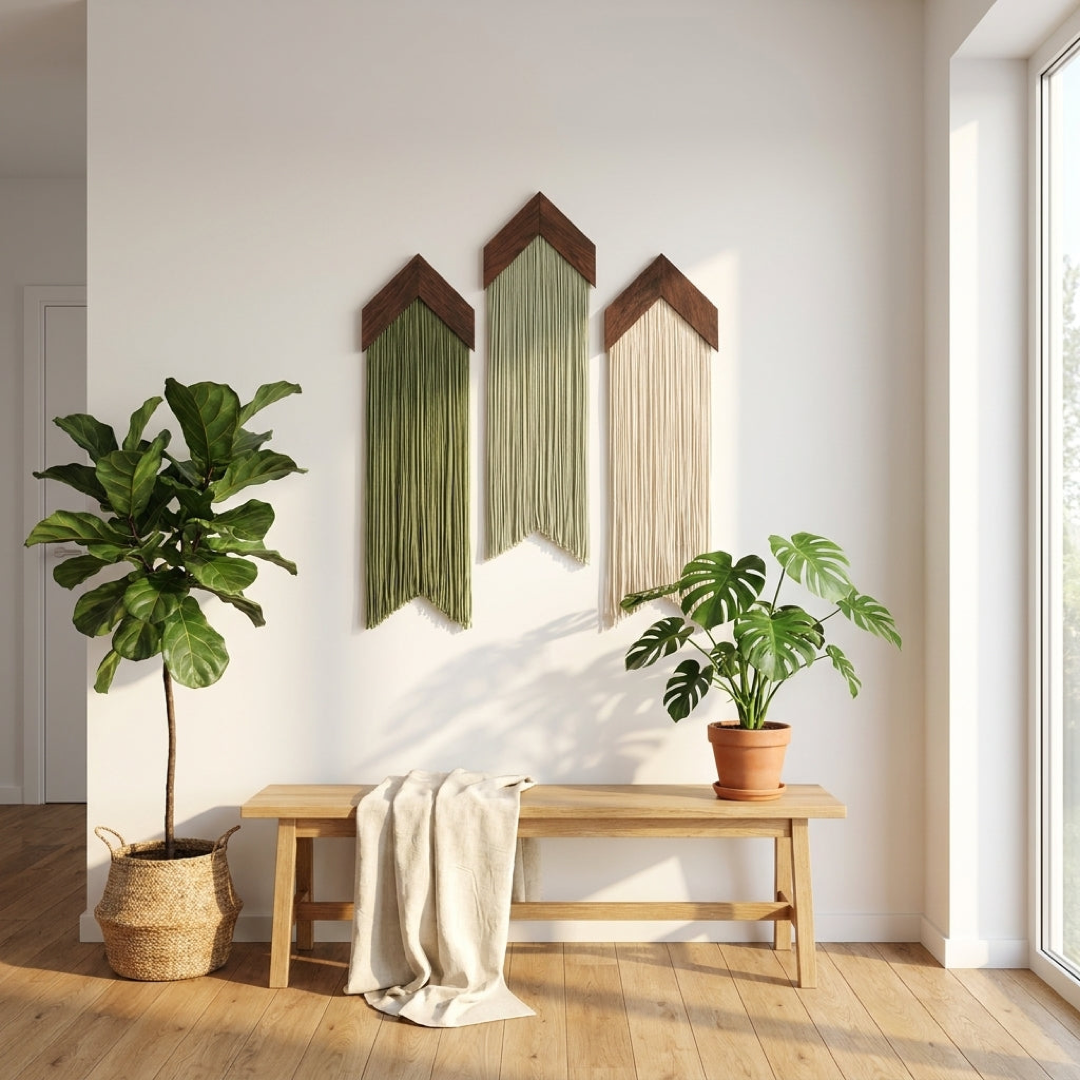 Handwoven Macrame Wall Art for Bohemian Warmth