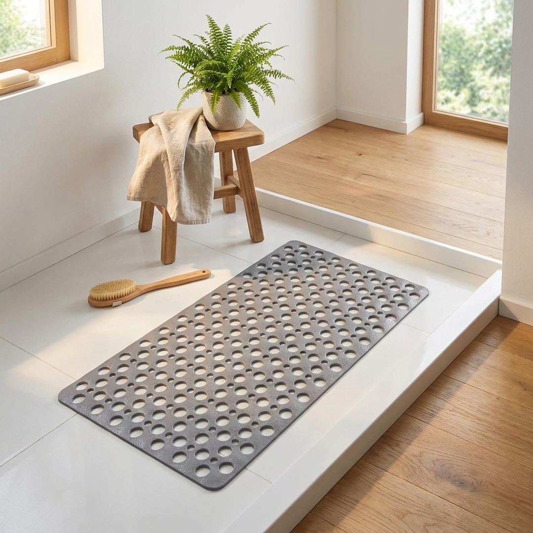 Anti-Slip Shower Mat with Secure Grip