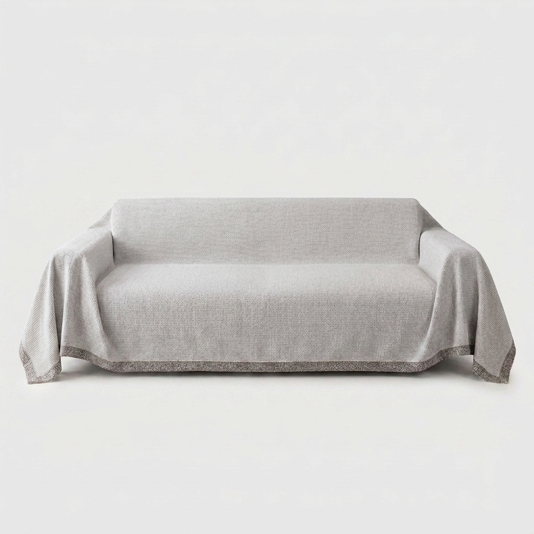 Stay-Put Sofa Cover for a Neater Living Room