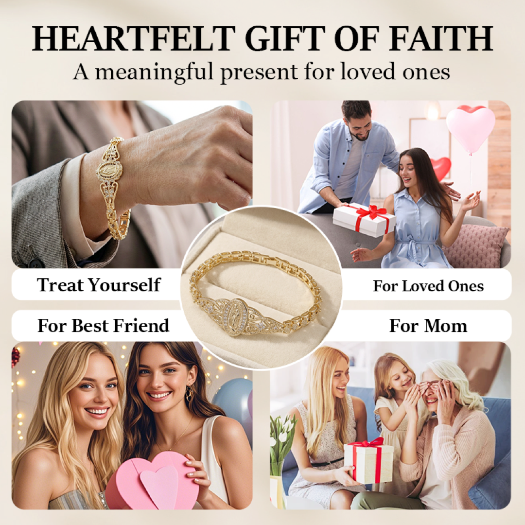 Floral Virgin Mary Bracelet for Daily Devotion