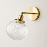Prismatic Orb Wall Sconce for a Warm Glow