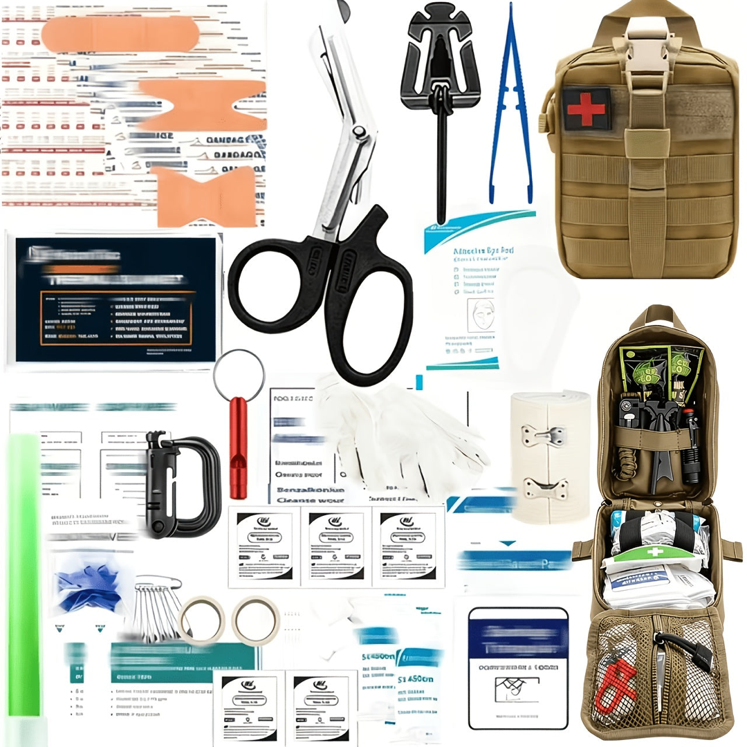 Compact MOLLE First Aid Kit for Outdoor Readiness