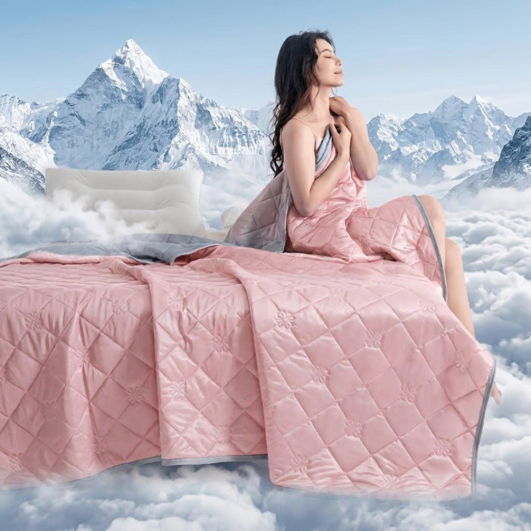 Dual-Sided Cooling Blanket for Restful Sleep