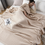 Cotton Waffle Coverlet for Breathable Comfort