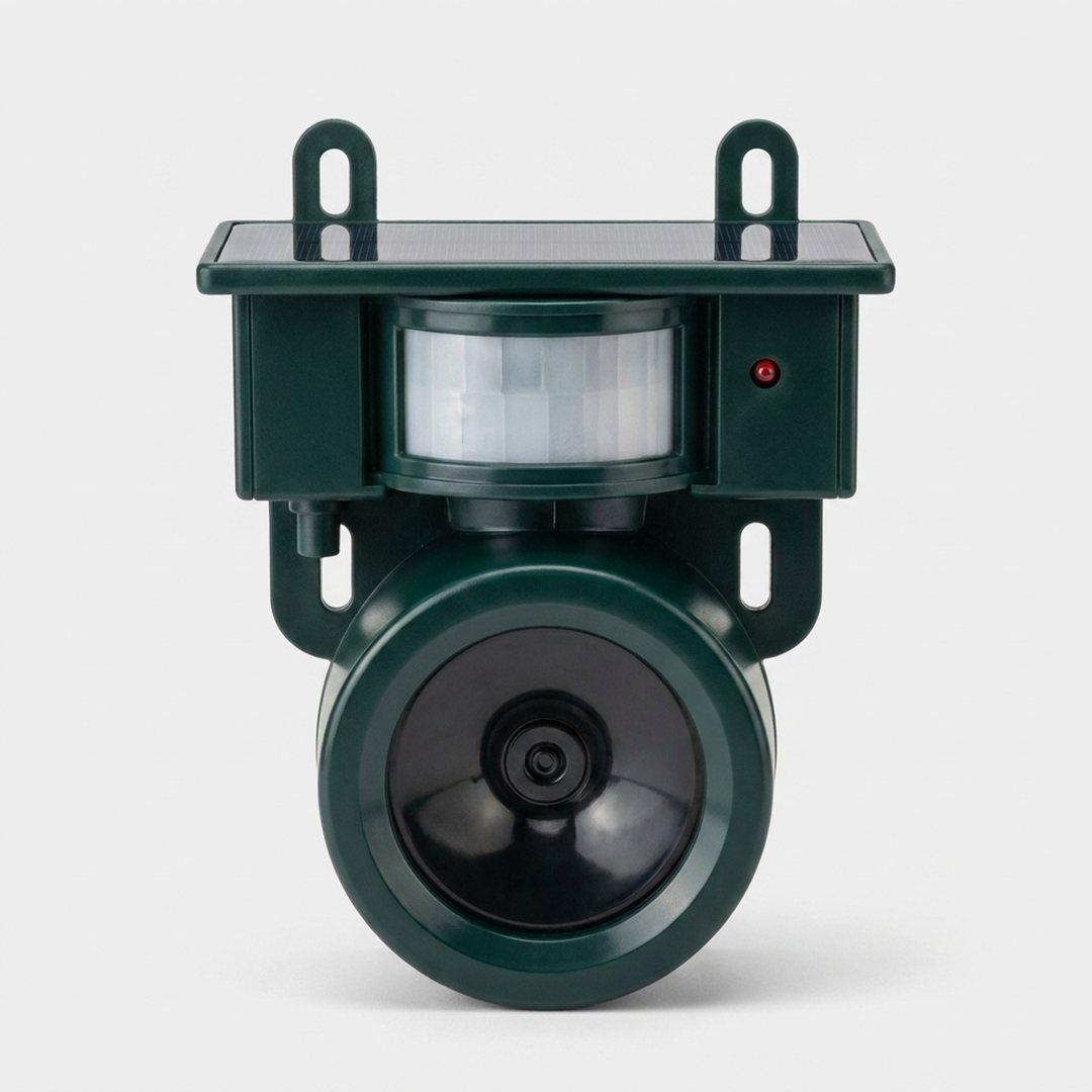 Motion-Activated Bird Deterrent for Quiet Patios