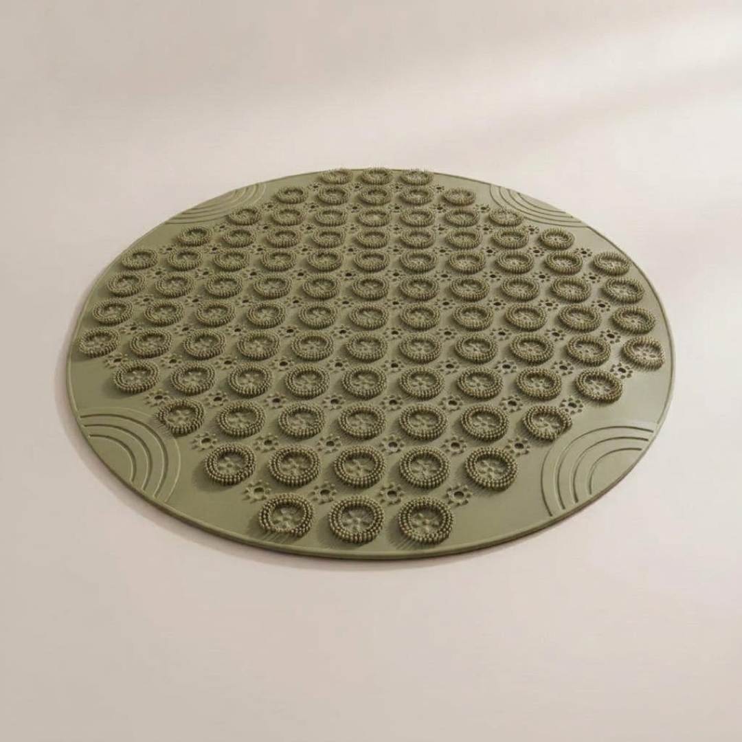 Round Non-Slip Bath Mat with Suction Cups