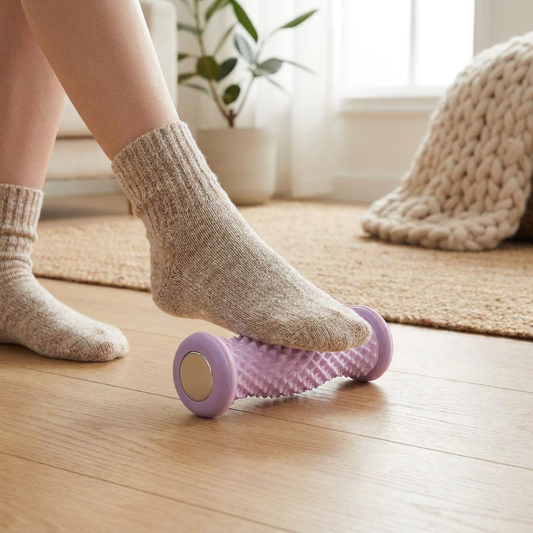Dual Foot Acupressure Roller for Tension Relief