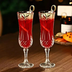 Engraved Crystal Goblet for Elegant Sipping