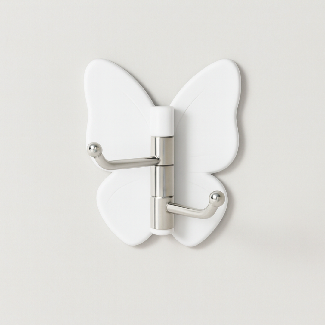 Butterfly Wall Hook for Flexible Corner Storage