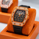 Rhinestone Tonneau Watch for Effortless Style